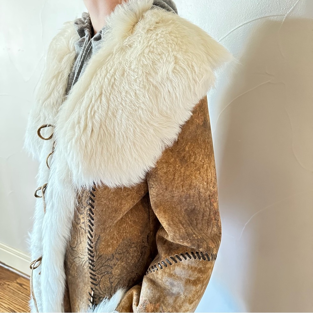 YVES SALOMON Shearling Long Coat🌸 - Picture 4 of 16